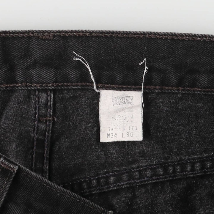 2000'S Levi's RED TAB black denim tapered denim pants, men's size W33 unclear black type Vintage Second Hand