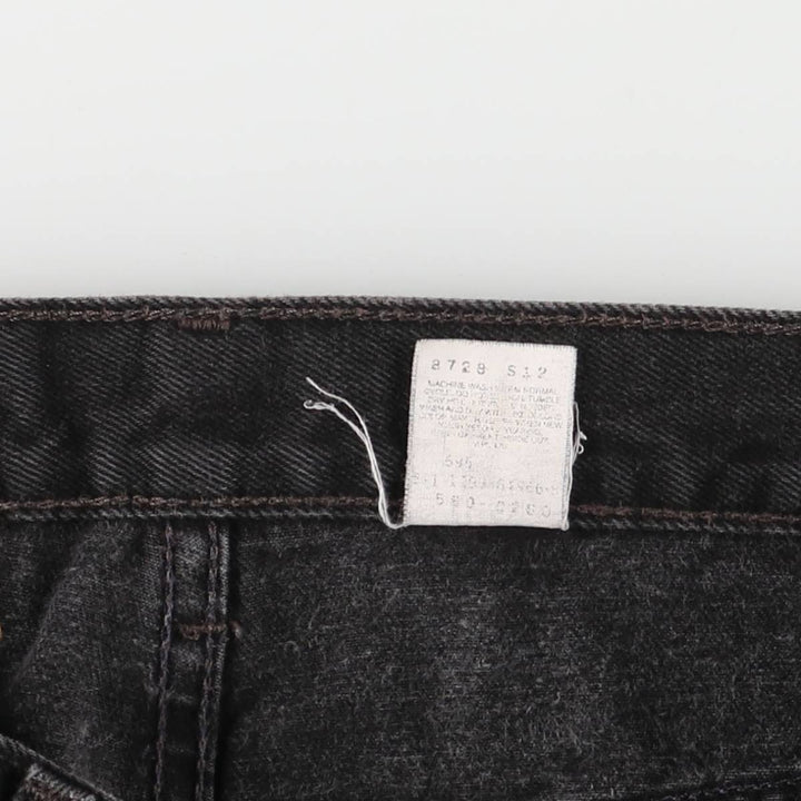 2000'S Levi's RED TAB black denim tapered denim pants, men's size W33 unclear black type Vintage Second Hand
