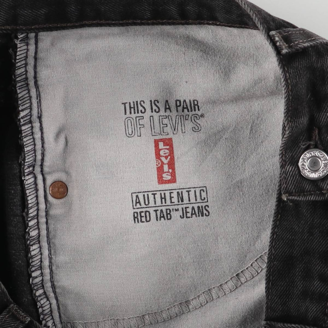 2000'S Levi's RED TAB black denim tapered denim pants, men's size W33 unclear black type Vintage Second Hand