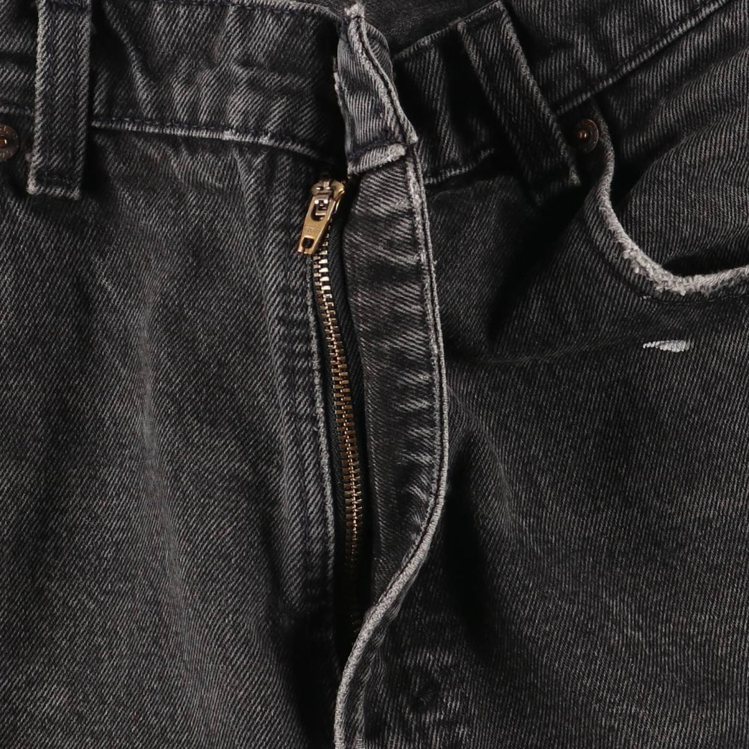 Vintage 90'S Levi's 0560-0260 Loose Fit Tapered Leg Black Denim Pants, Made in USA, Size 34, Size 30, Size L cotton black type Vintage Second Hand