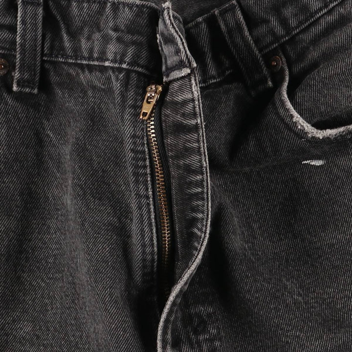 Vintage 90'S Levi's 0560-0260 Loose Fit Tapered Leg Black Denim Pants, Made in USA, Size 34, Size 30, Size L cotton black type Vintage Second Hand