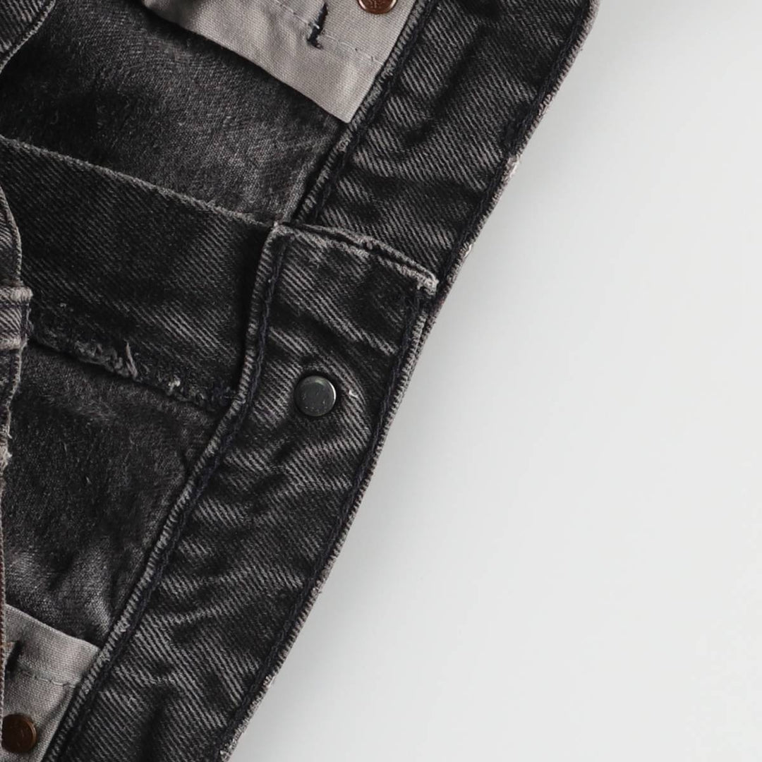 Vintage 90'S Levi's 0560-0260 Loose Fit Tapered Leg Black Denim Pants, Made in USA, Size 34, Size 30, Size L cotton black type Vintage Second Hand