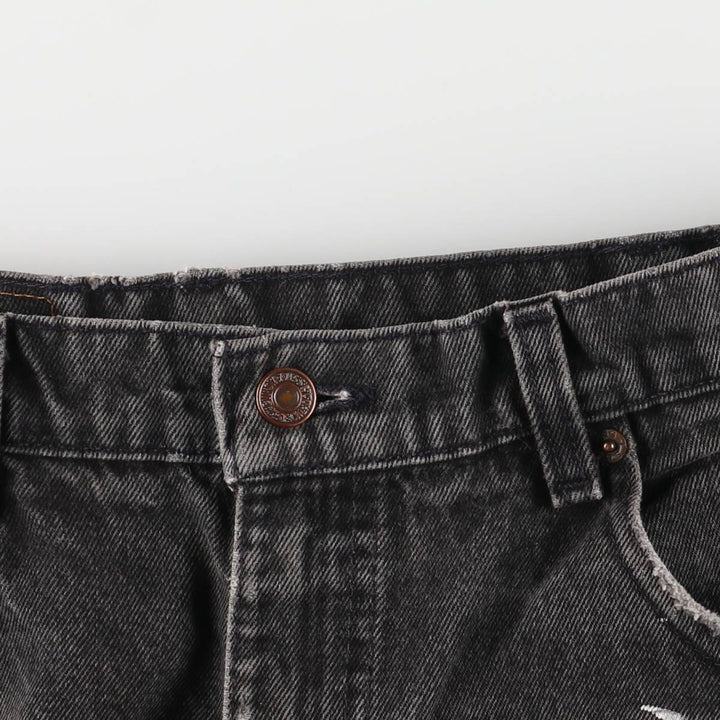 Vintage 90'S Levi's 0560-0260 Loose Fit Tapered Leg Black Denim Pants, Made in USA, Size 34, Size 30, Size L cotton black type Vintage Second Hand