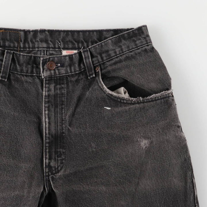 Vintage 90'S Levi's 0560-0260 Loose Fit Tapered Leg Black Denim Pants, Made in USA, Size 34, Size 30, Size L cotton black type Vintage Second Hand