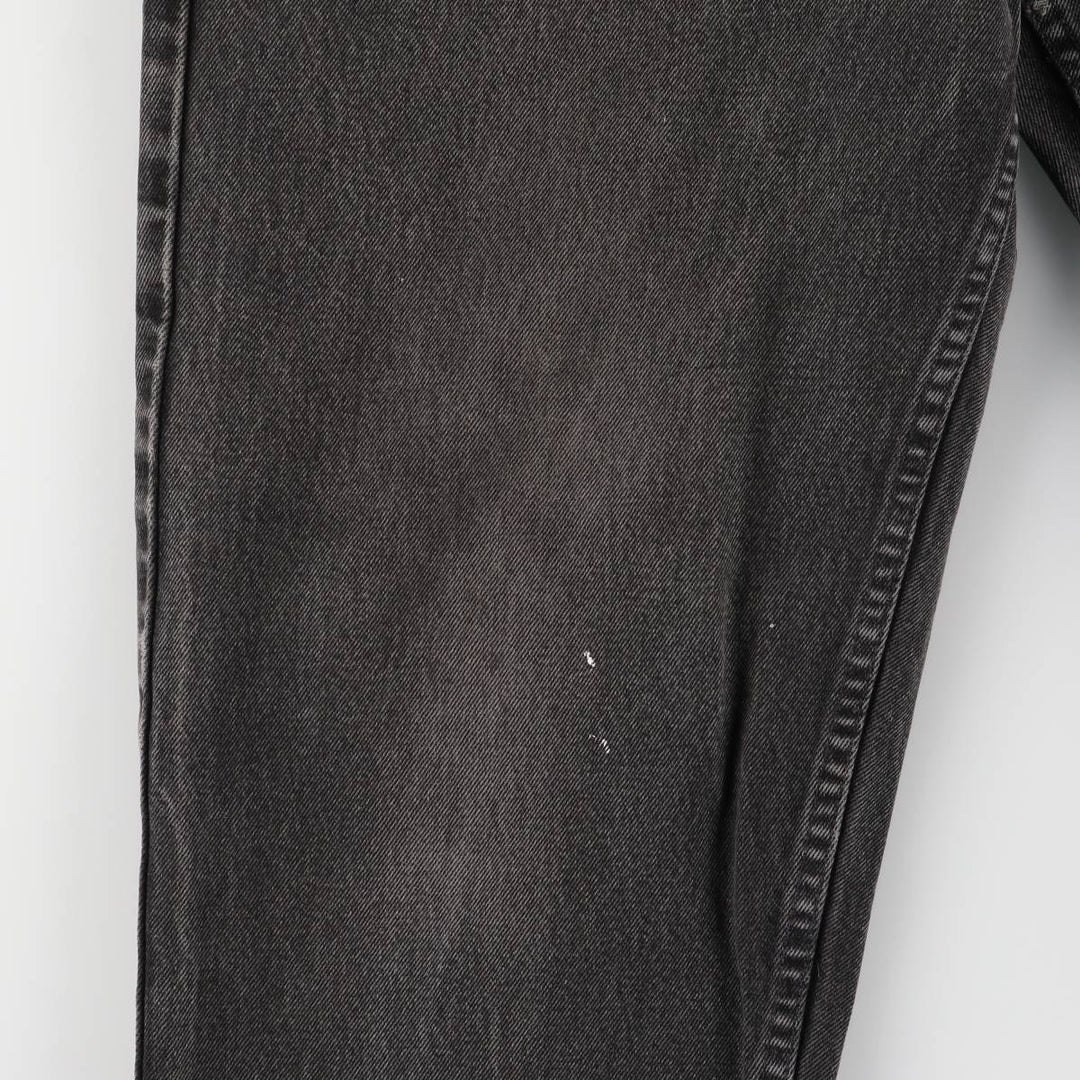 Vintage 90'S Levi's 0560-0260 Loose Fit Tapered Leg Black Denim Pants, Made in USA, Size 34, Size 30, Size L cotton black type Vintage Second Hand