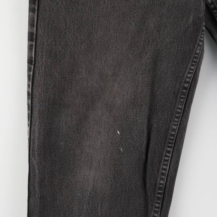 Vintage 90'S Levi's 0560-0260 Loose Fit Tapered Leg Black Denim Pants, Made in USA, Size 34, Size 30, Size L cotton black type Vintage Second Hand