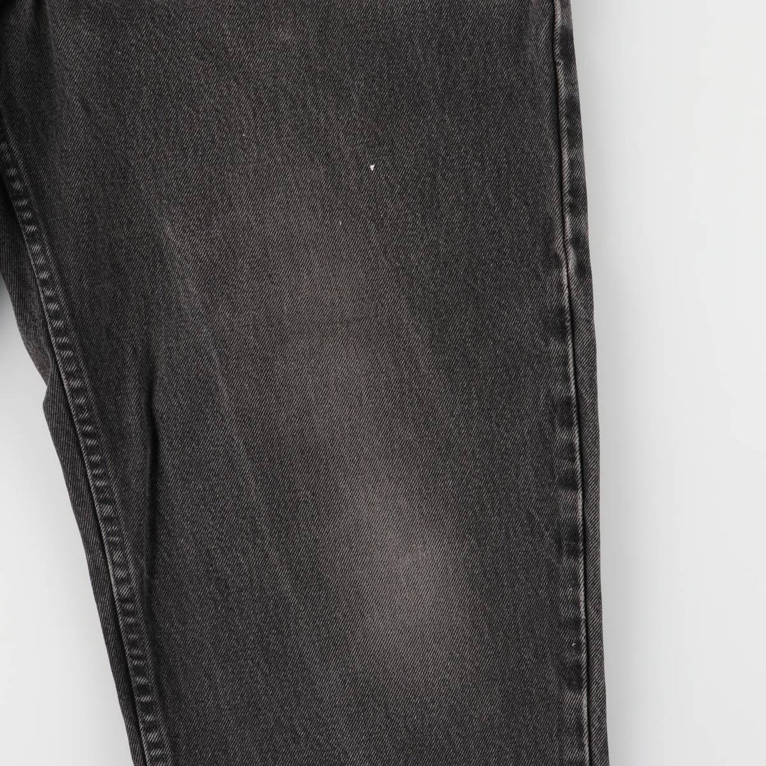 Vintage 90'S Levi's 0560-0260 Loose Fit Tapered Leg Black Denim Pants, Made in USA, Size 34, Size 30, Size L cotton black type Vintage Second Hand