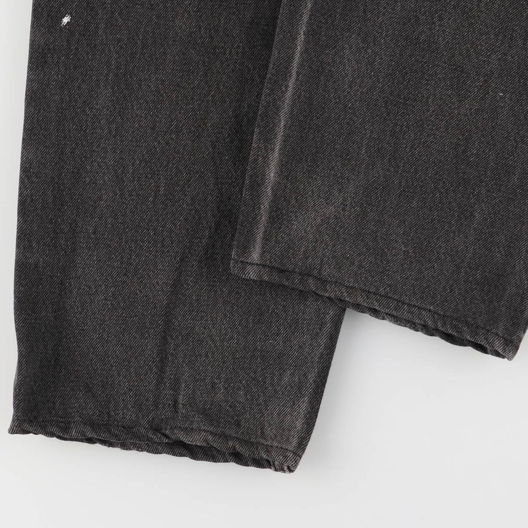 Vintage 90'S Levi's 0560-0260 Loose Fit Tapered Leg Black Denim Pants, Made in USA, Size 34, Size 30, Size L cotton black type Vintage Second Hand