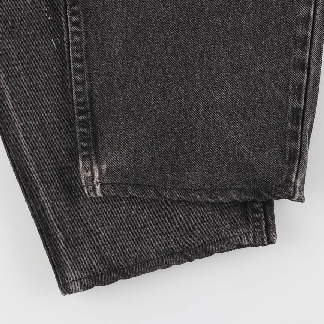 Vintage 90'S Levi's 0560-0260 Loose Fit Tapered Leg Black Denim Pants, Made in USA, Size 34, Size 30, Size L cotton black type Vintage Second Hand