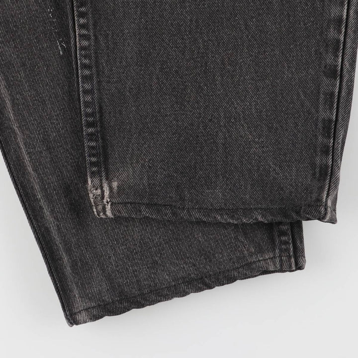 Vintage 90'S Levi's 0560-0260 Loose Fit Tapered Leg Black Denim Pants, Made in USA, Size 34, Size 30, Size L cotton black type Vintage Second Hand