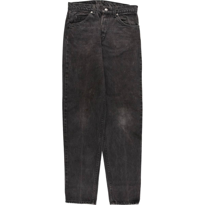 90'S Levi's 40550-4159 Orange Tab Black Denim Tapered Denim Pants, Made in USA, Men's Size W29 cotton black type Vintage Second Hand