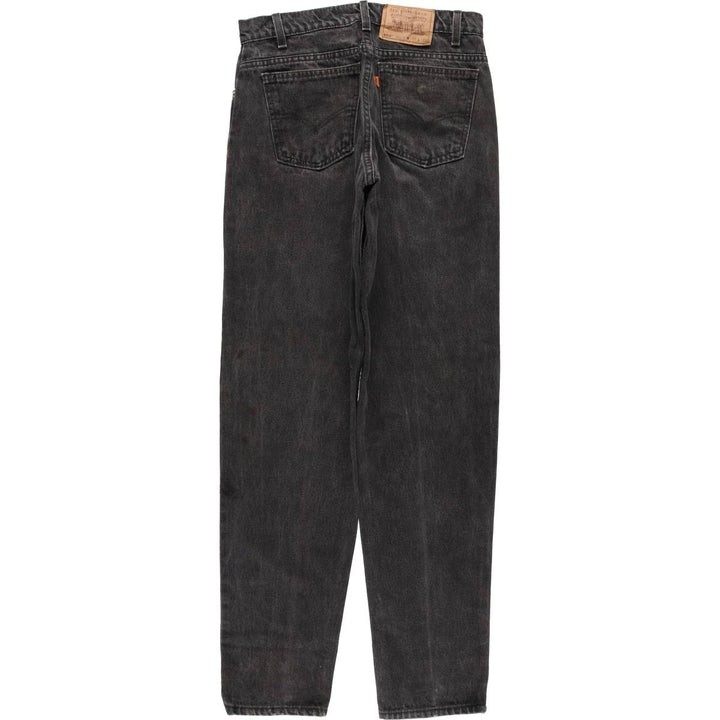 90'S Levi's 40550-4159 Orange Tab Black Denim Tapered Denim Pants, Made in USA, Men's Size W29 cotton black type Vintage Second Hand