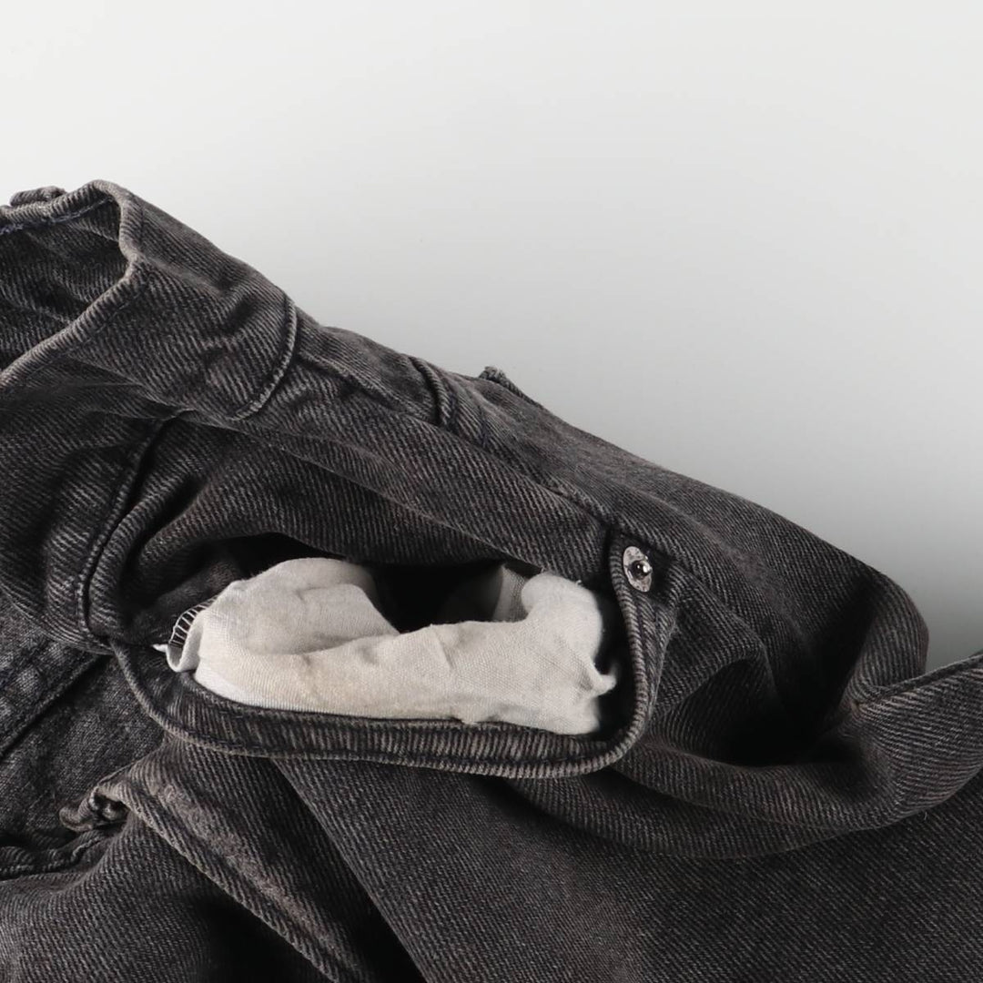 90'S Levi's 40550-4159 Orange Tab Black Denim Tapered Denim Pants, Made in USA, Men's Size W29 cotton black type Vintage Second Hand