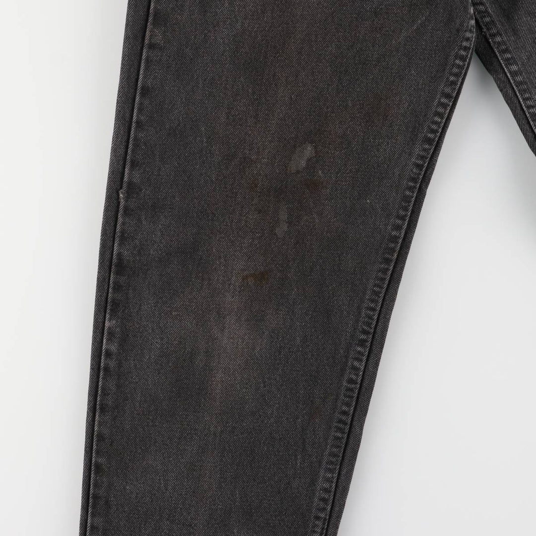 90'S Levi's 40550-4159 Orange Tab Black Denim Tapered Denim Pants, Made in USA, Men's Size W29 cotton black type Vintage Second Hand
