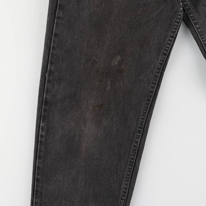 90'S Levi's 40550-4159 Orange Tab Black Denim Tapered Denim Pants, Made in USA, Men's Size W29 cotton black type Vintage Second Hand
