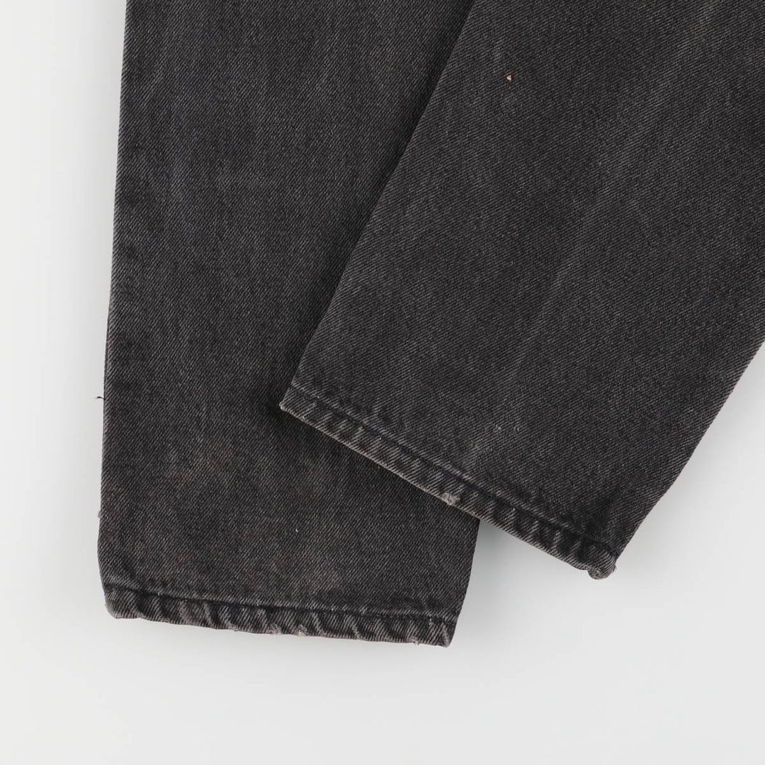 90'S Levi's 40550-4159 Orange Tab Black Denim Tapered Denim Pants, Made in USA, Men's Size W29 cotton black type Vintage Second Hand
