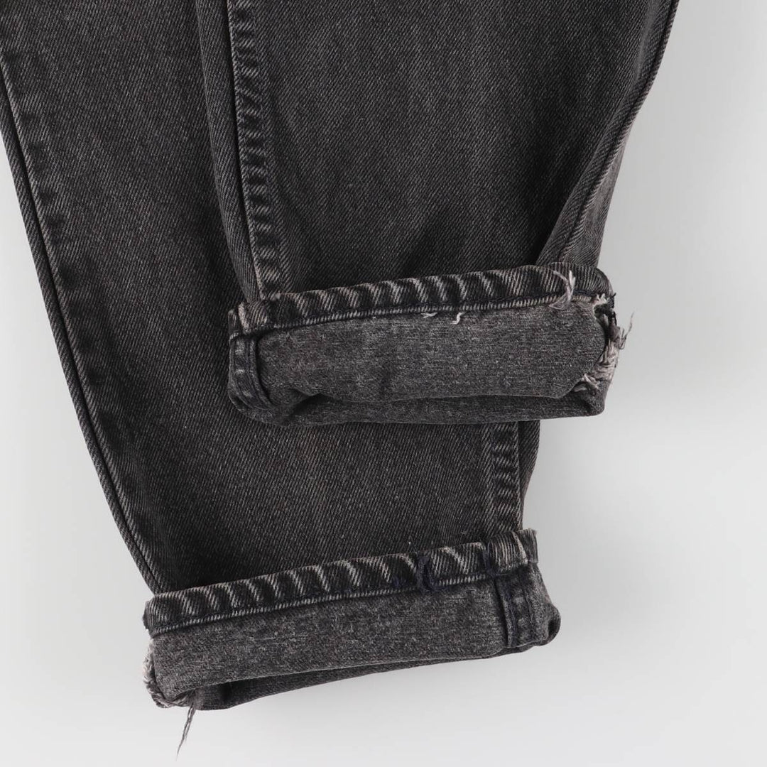 90'S Levi's 40550-4159 Orange Tab Black Denim Tapered Denim Pants, Made in USA, Men's Size W29 cotton black type Vintage Second Hand