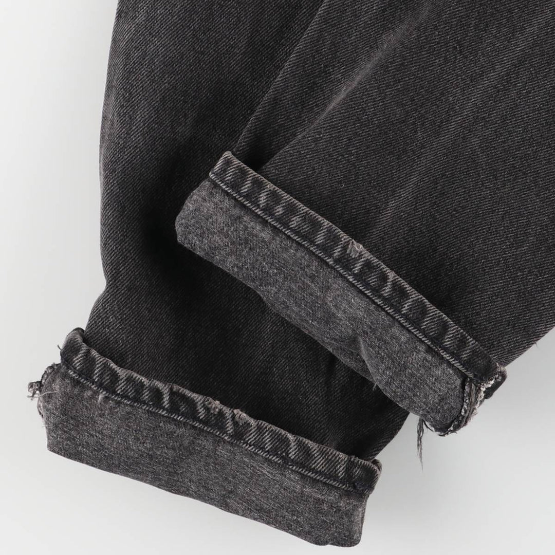 90'S Levi's 40550-4159 Orange Tab Black Denim Tapered Denim Pants, Made in USA, Men's Size W29 cotton black type Vintage Second Hand