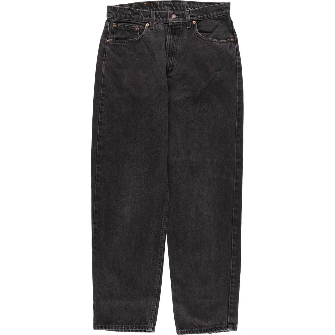 90'S Levi's 00550-0260 Relaxed Fit Black Denim Tapered Denim Pants, Made in the USA, Men's Size 32 (Vintage) cotton black type Vintage Second Hand