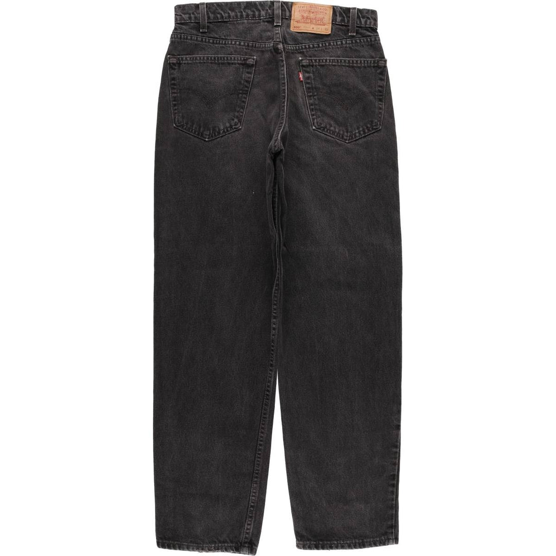 90'S Levi's 00550-0260 Relaxed Fit Black Denim Tapered Denim Pants, Made in the USA, Men's Size 32 (Vintage) cotton black type Vintage Second Hand