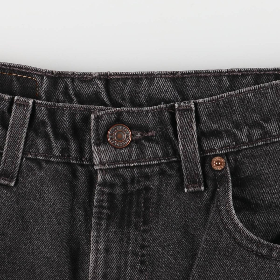 90'S Levi's 00550-0260 Relaxed Fit Black Denim Tapered Denim Pants, Made in the USA, Men's Size 32 (Vintage) cotton black type Vintage Second Hand