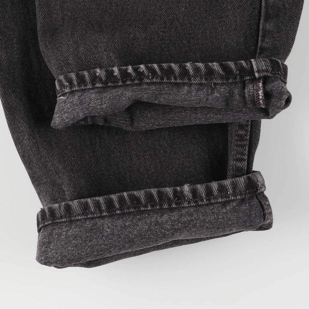 90'S Levi's 00550-0260 Relaxed Fit Black Denim Tapered Denim Pants, Made in the USA, Men's Size 32 (Vintage) cotton black type Vintage Second Hand