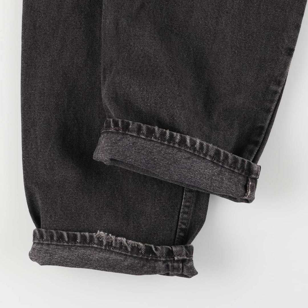 90'S Levi's 00550-0260 Relaxed Fit Black Denim Tapered Denim Pants, Made in the USA, Men's Size 32 (Vintage) cotton black type Vintage Second Hand