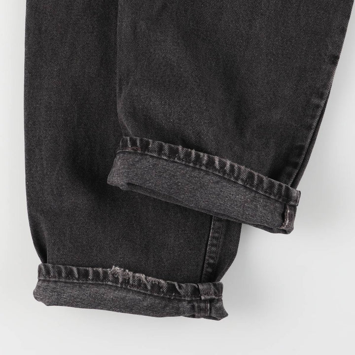 90'S Levi's 00550-0260 Relaxed Fit Black Denim Tapered Denim Pants, Made in the USA, Men's Size 32 (Vintage) cotton black type Vintage Second Hand