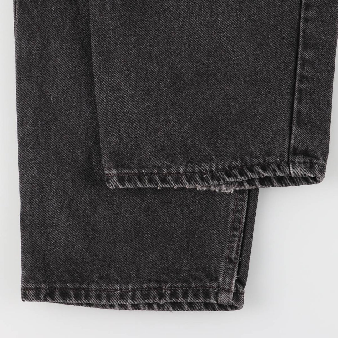 90'S Levi's 00550-0260 Relaxed Fit Black Denim Tapered Denim Pants, Made in the USA, Men's Size 32 (Vintage) cotton black type Vintage Second Hand