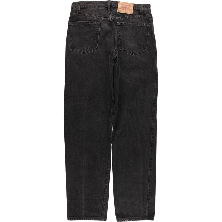90'S Levi's 550-0260 Relaxed Fit Tapered Black Denim Pants, Made in the USA, Men's Size 34 (Vintage) cotton black type Vintage Second Hand