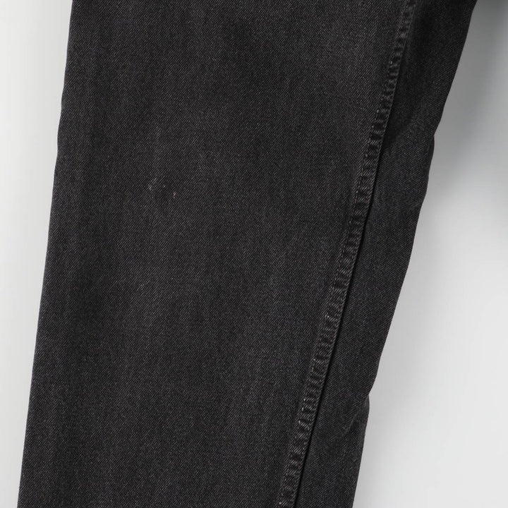 90'S Levi's 550-0260 Relaxed Fit Tapered Black Denim Pants, Made in the USA, Men's Size 34 (Vintage) cotton black type Vintage Second Hand