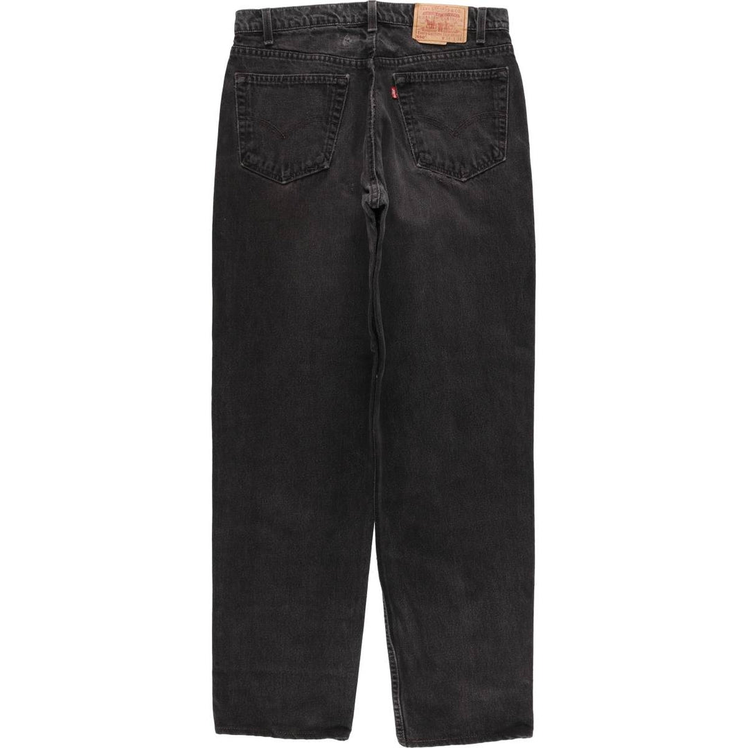 90'S Levi's 00550-0260 Relaxed Fit Black Denim Tapered Denim Pants, Made in the USA, Men's Size 32 (Vintage) cotton black type Vintage Second Hand