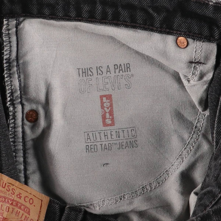 90'S Levi's 00550-0260 Relaxed Fit Black Denim Tapered Denim Pants, Made in the USA, Men's Size 32 (Vintage) cotton black type Vintage Second Hand