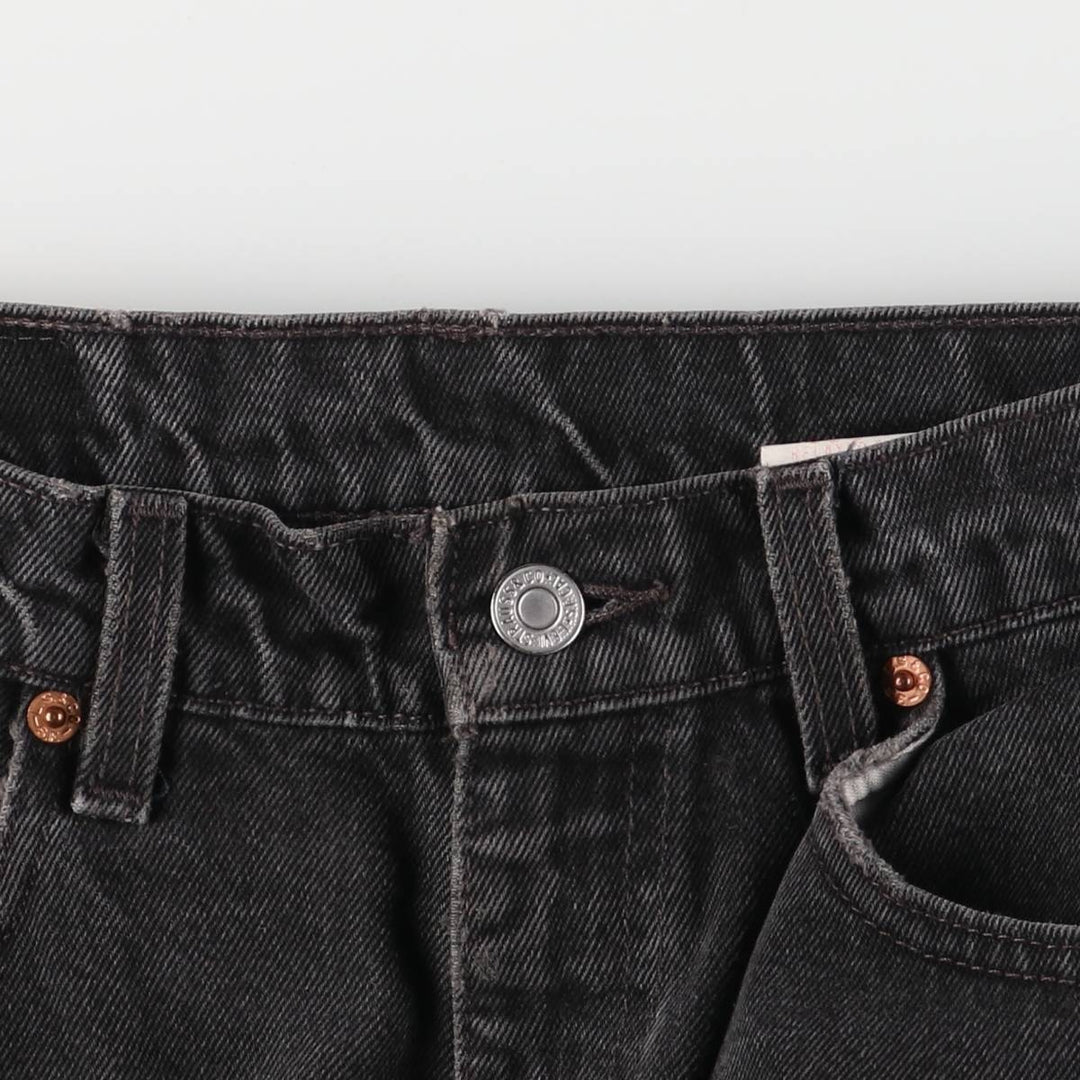 90'S Levi's 00550-0260 Relaxed Fit Black Denim Tapered Denim Pants, Made in the USA, Men's Size 32 (Vintage) cotton black type Vintage Second Hand