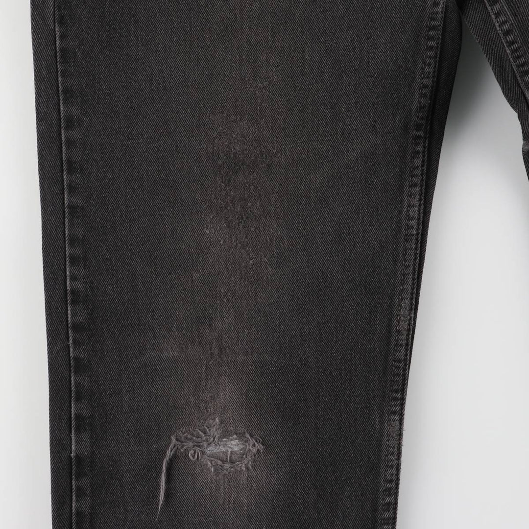 90'S Levi's 00550-0260 Relaxed Fit Black Denim Tapered Denim Pants, Made in the USA, Men's Size 32 (Vintage) cotton black type Vintage Second Hand