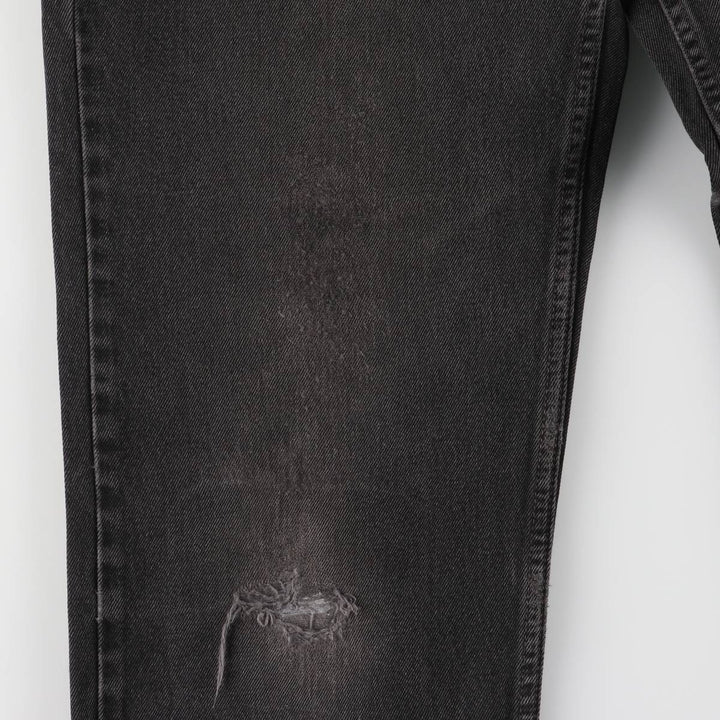 90'S Levi's 00550-0260 Relaxed Fit Black Denim Tapered Denim Pants, Made in the USA, Men's Size 32 (Vintage) cotton black type Vintage Second Hand