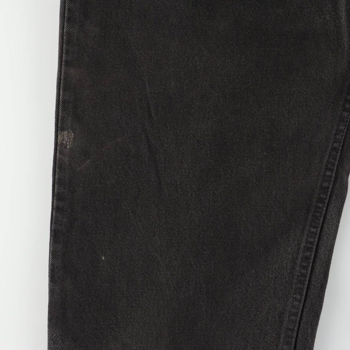 90'S Levi's 550-0260 Black Denim Tapered Denim Pants, Made in the USA, Men's Size 34, Vintage cotton black type Vintage Second Hand