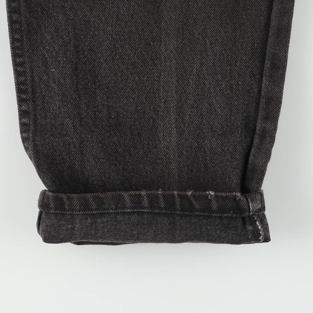 90'S Levi's 550-0260 Black Denim Tapered Denim Pants, Made in the USA, Men's Size 34, Vintage cotton black type Vintage Second Hand