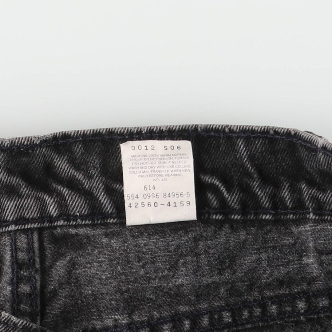 90'S Levi's 42560-4159 Orange Tab Black Denim Tapered Denim Pants, Made in USA, Men's Size W30 cotton black type Vintage Second Hand