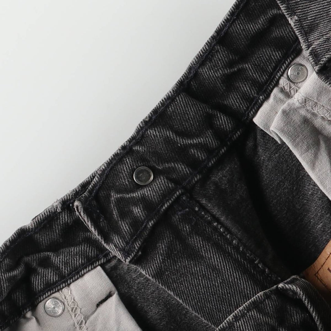 90'S Levi's 42560-4159 Orange Tab Black Denim Tapered Denim Pants, Made in USA, Men's Size W30 cotton black type Vintage Second Hand