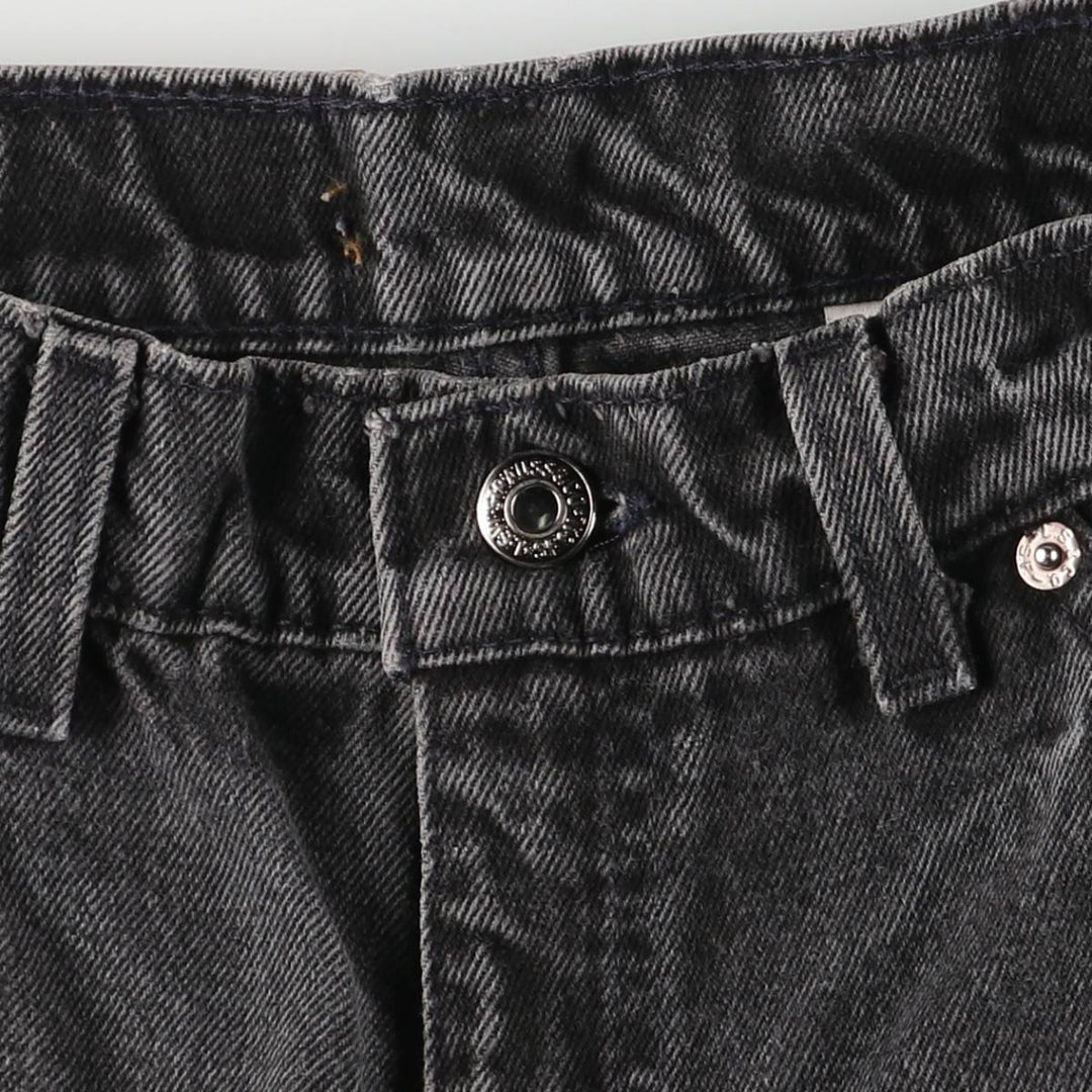 90'S Levi's 42560-4159 Orange Tab Black Denim Tapered Denim Pants, Made in USA, Men's Size W30 cotton black type Vintage Second Hand