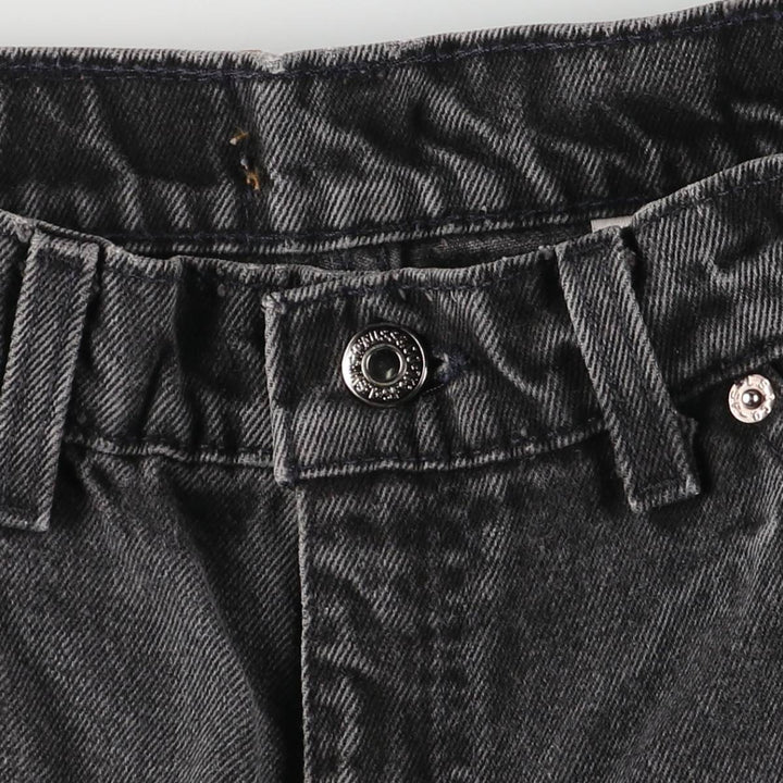 90'S Levi's 42560-4159 Orange Tab Black Denim Tapered Denim Pants, Made in USA, Men's Size W30 cotton black type Vintage Second Hand