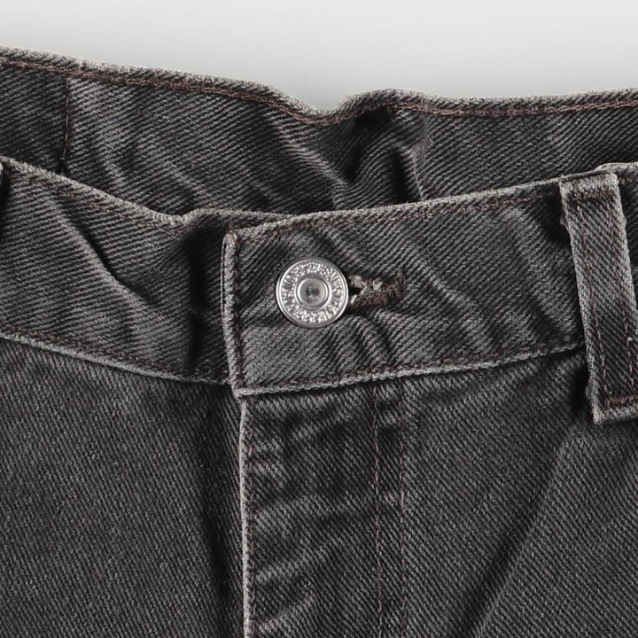 2000'S Levi's 550 Relaxed Fit Tapered Black Denim Pants, Made in the USA, Men's Size 35 cotton black type Vintage Second Hand