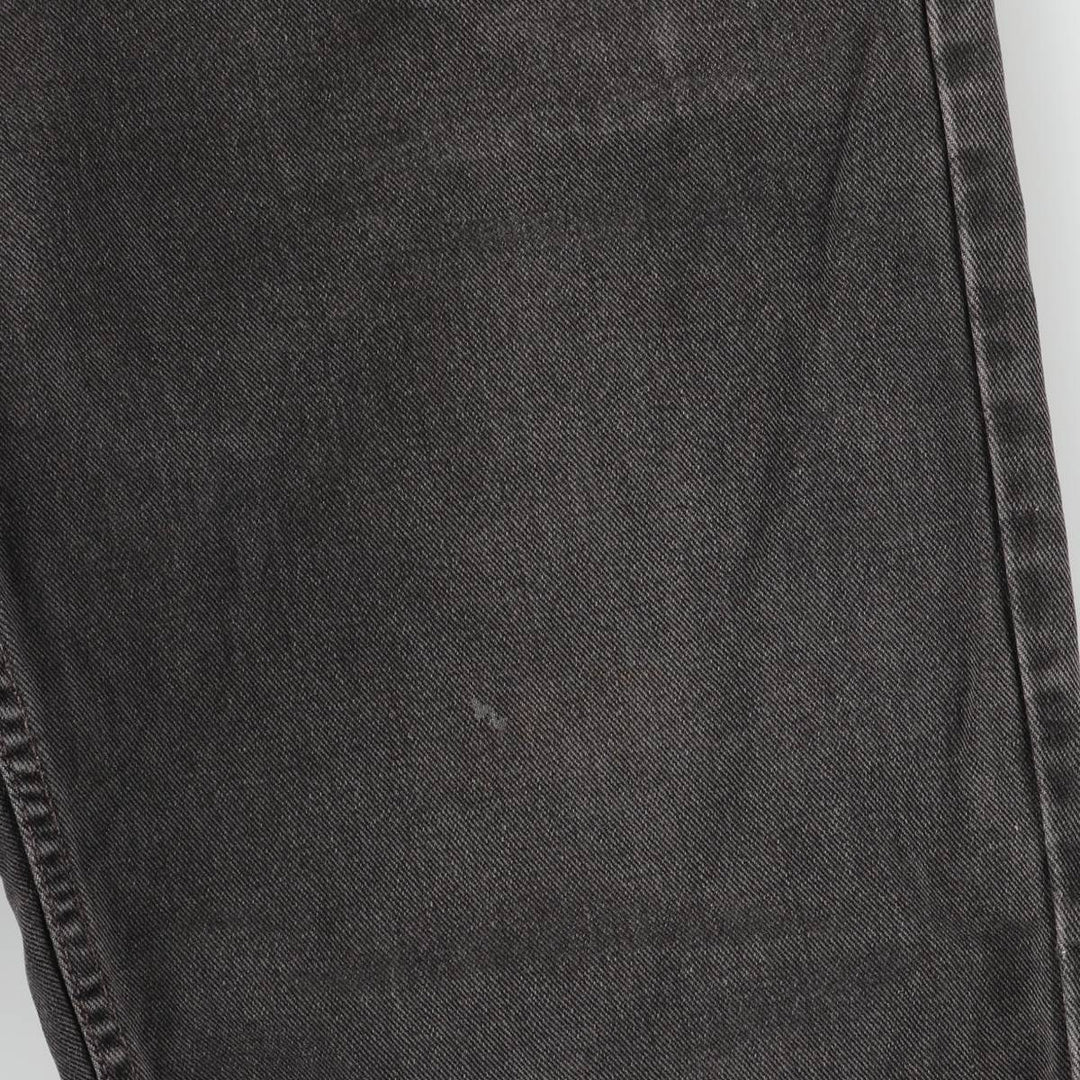 2000'S Levi's 550 Relaxed Fit Tapered Black Denim Pants, Made in the USA, Men's Size 35 cotton black type Vintage Second Hand