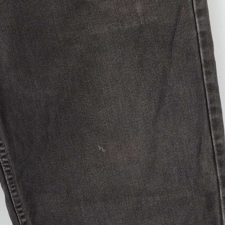 2000'S Levi's 550 Relaxed Fit Tapered Black Denim Pants, Made in the USA, Men's Size 35 cotton black type Vintage Second Hand