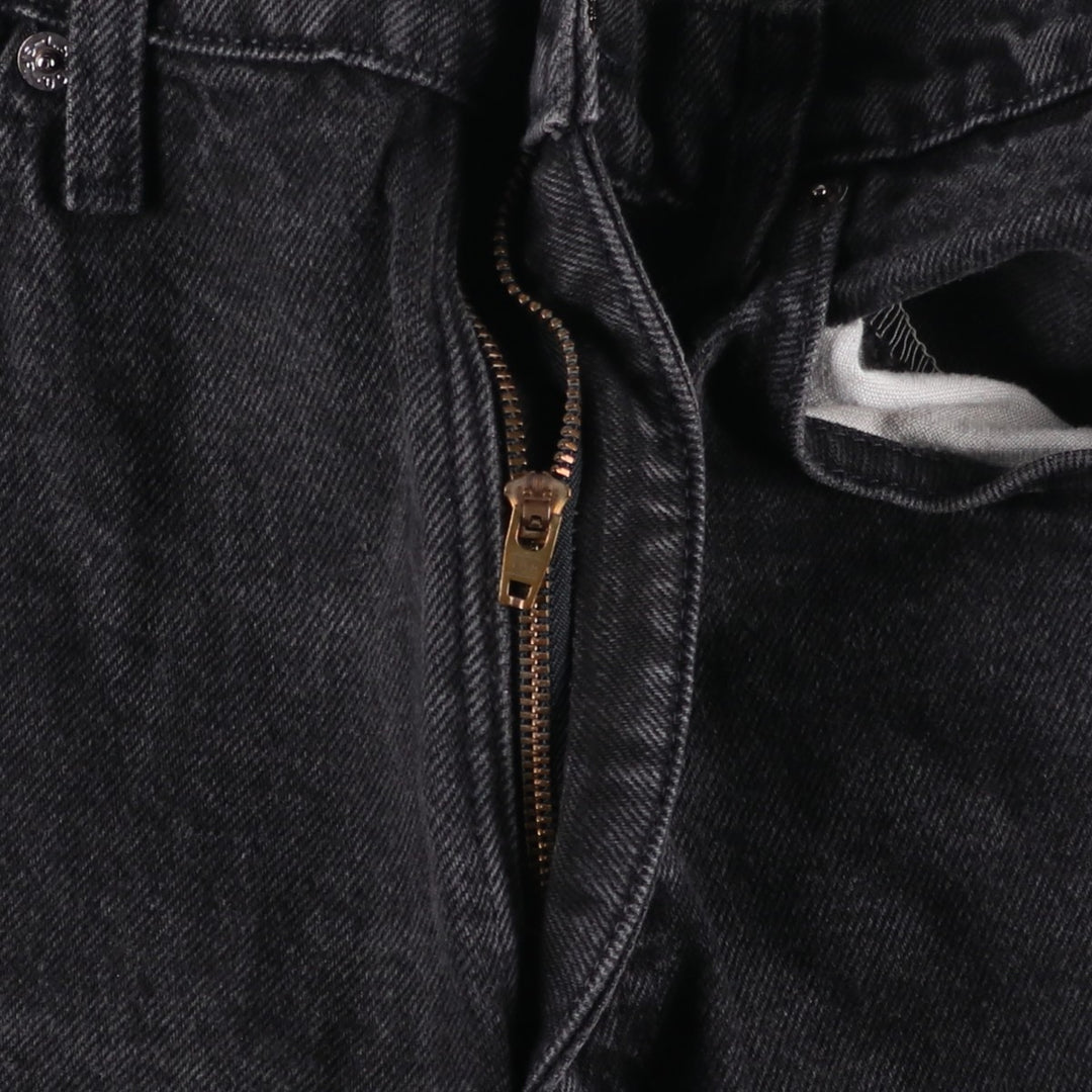 90'S Levi's 0550-4159 Black Denim Tapered Denim Pants, Made in the USA, Men's Size W32, Vintage cotton black type Vintage Second Hand