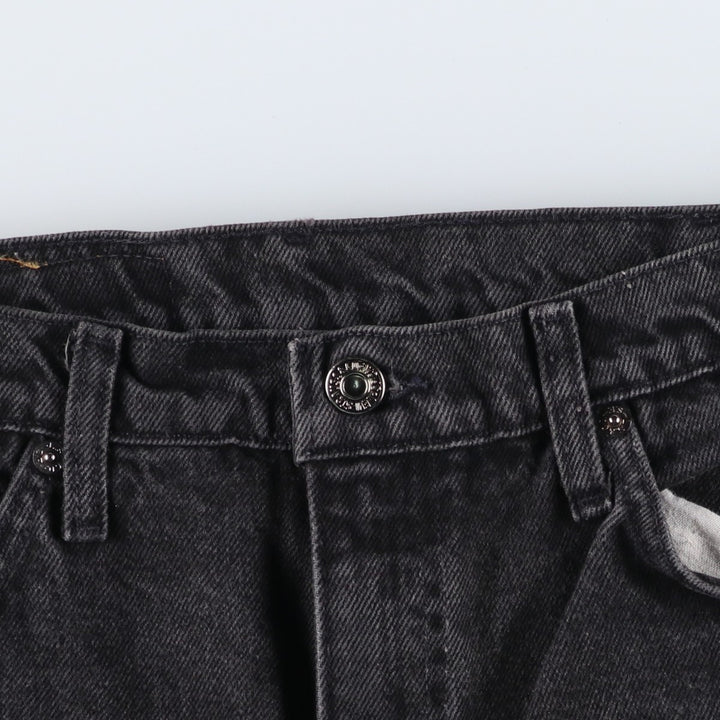 90'S Levi's 0550-4159 Black Denim Tapered Denim Pants, Made in the USA, Men's Size W32, Vintage cotton black type Vintage Second Hand
