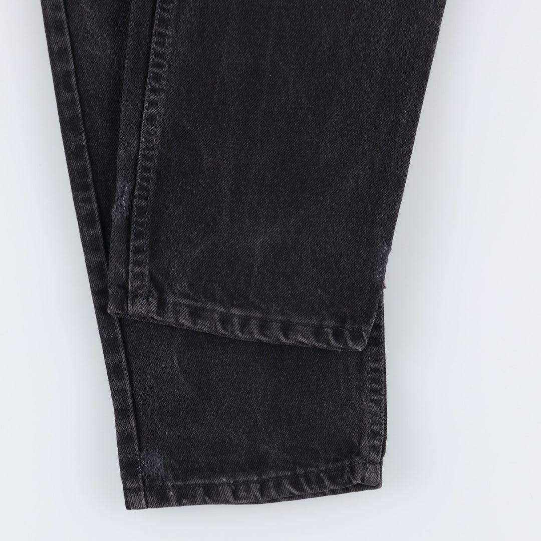 90'S Levi's 0550-4159 Black Denim Tapered Denim Pants, Made in the USA, Men's Size W32, Vintage cotton black type Vintage Second Hand