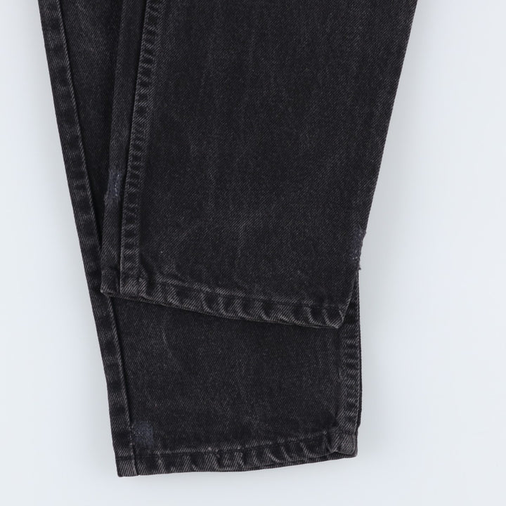 90'S Levi's 0550-4159 Black Denim Tapered Denim Pants, Made in the USA, Men's Size W32, Vintage cotton black type Vintage Second Hand
