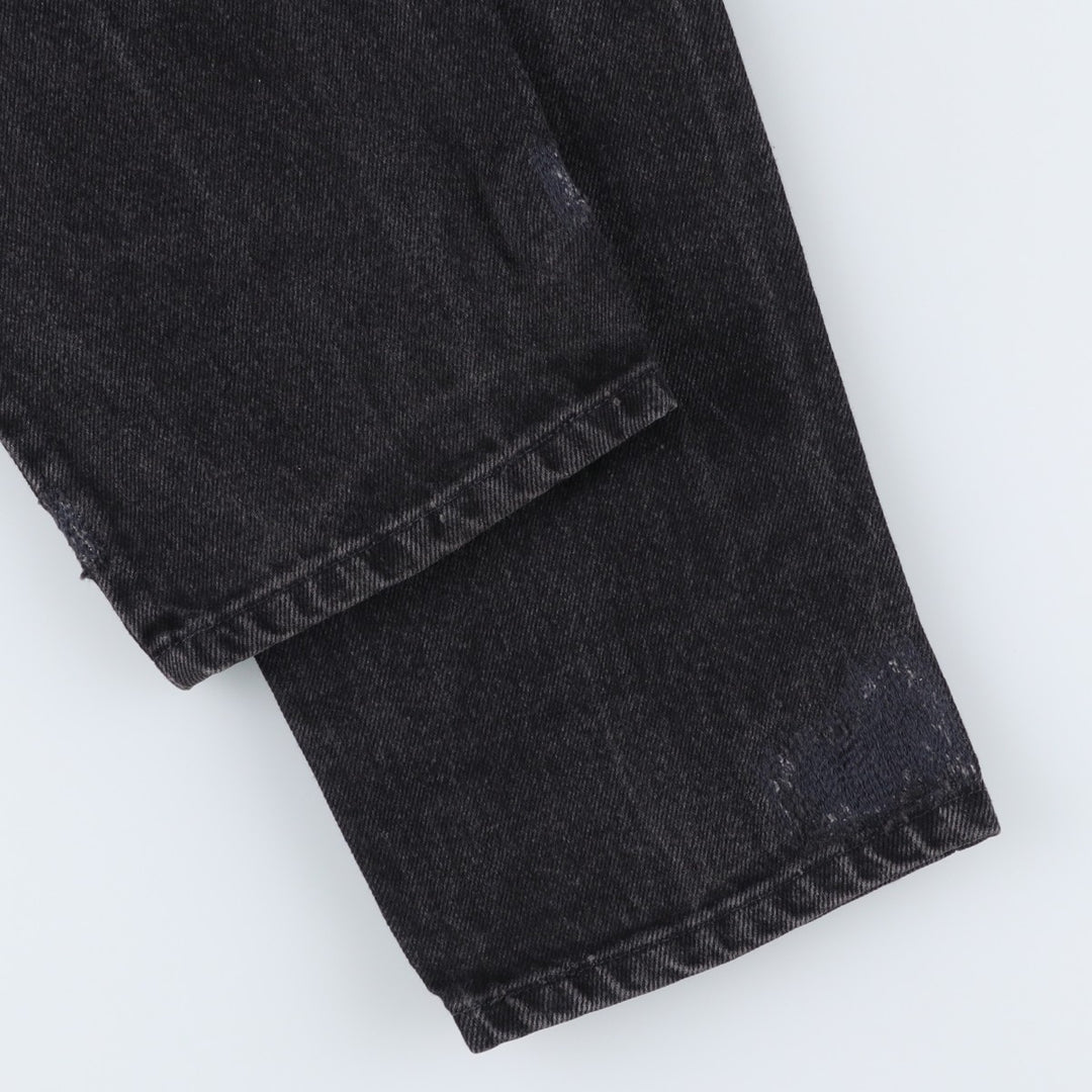 90'S Levi's 0550-4159 Black Denim Tapered Denim Pants, Made in the USA, Men's Size W32, Vintage cotton black type Vintage Second Hand